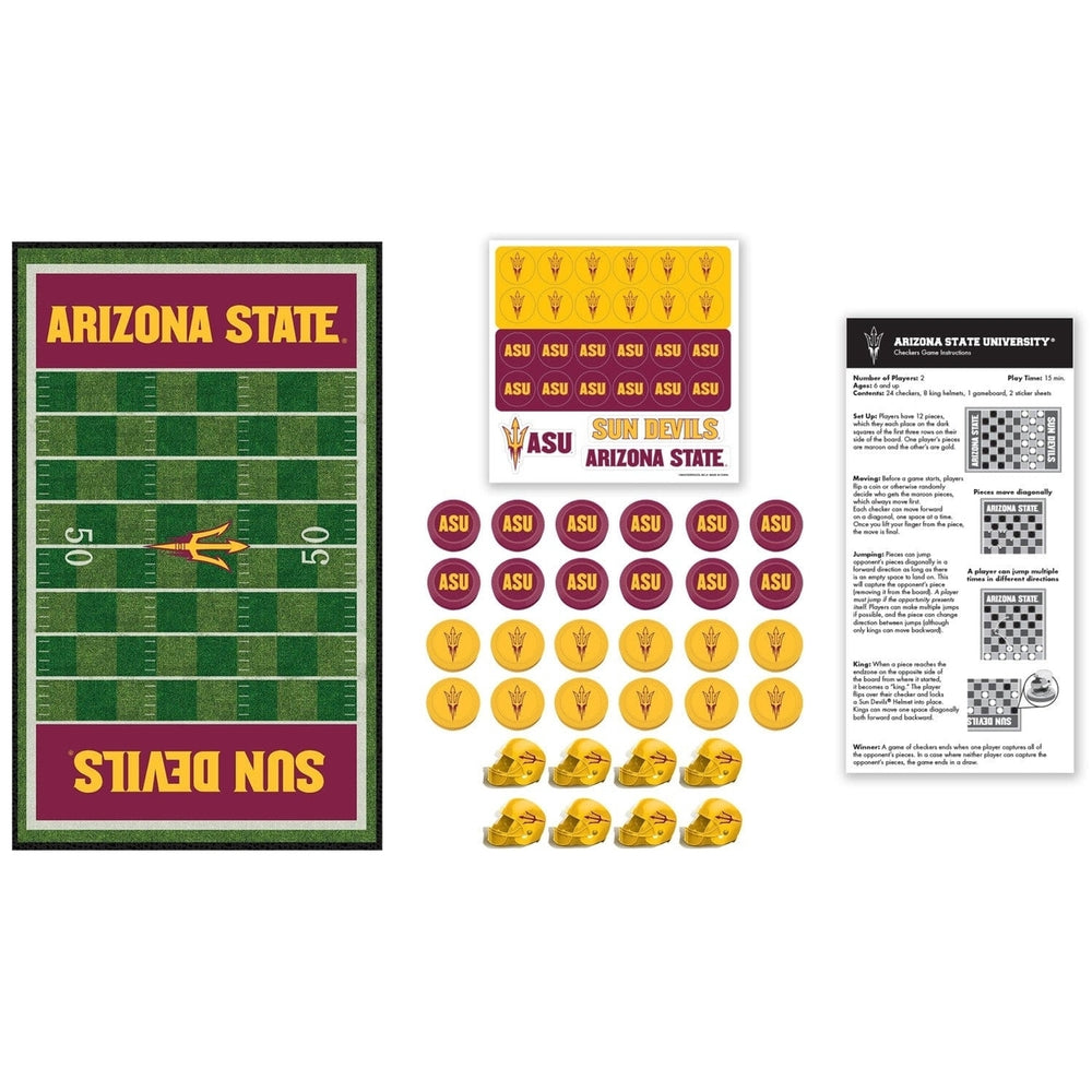 Arizona State Sun Devils Checkers Board Game Image 2