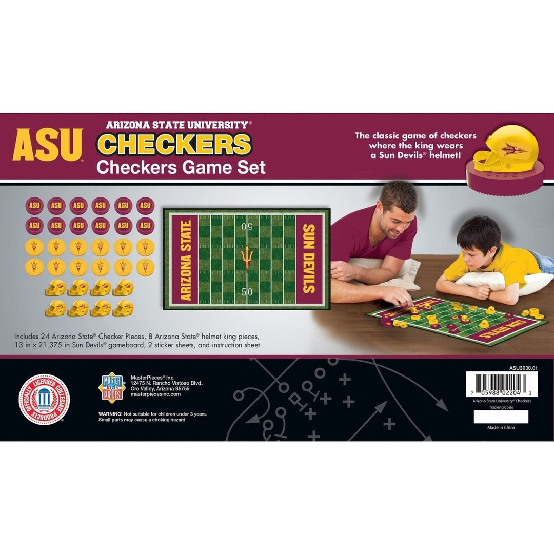 Arizona State Sun Devils Checkers Board Game Image 3