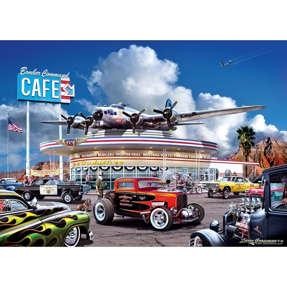 MasterPieces 1000 Piece Cruisin Route 66 Jigsaw Puzzle Dan Hatala Art 19.25x26.75 Image 2