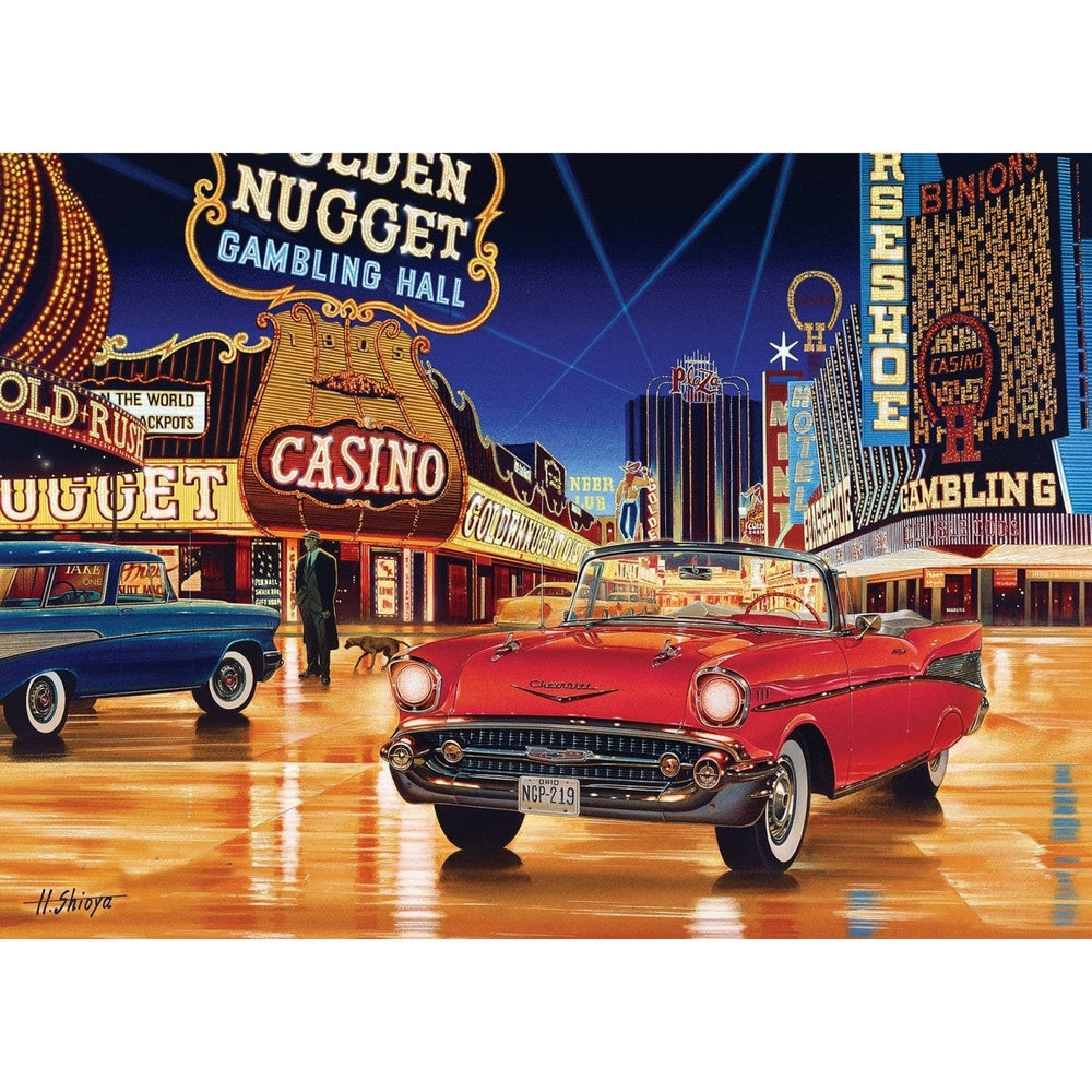 Cruisin Route 66 - Gamblin Man 1000 Piece Jigsaw Puzzle Image 2