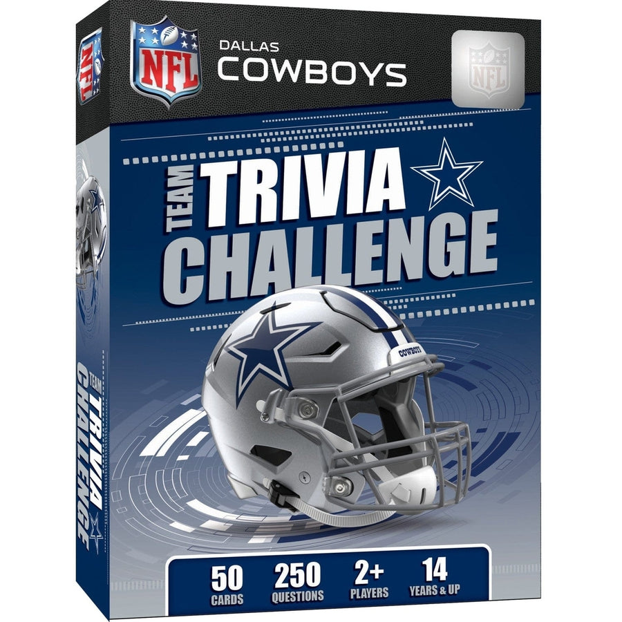 Dallas Cowboys Trivia Challenge Game 50 Cards 250 Questions Ages 12 and Up Image 1