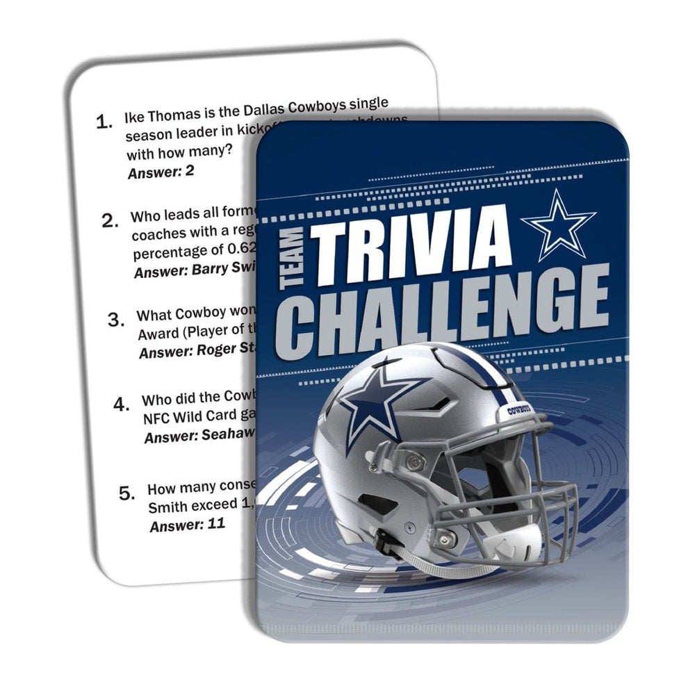 Dallas Cowboys Trivia Challenge Game 50 Cards 250 Questions Ages 12 and Up Image 2