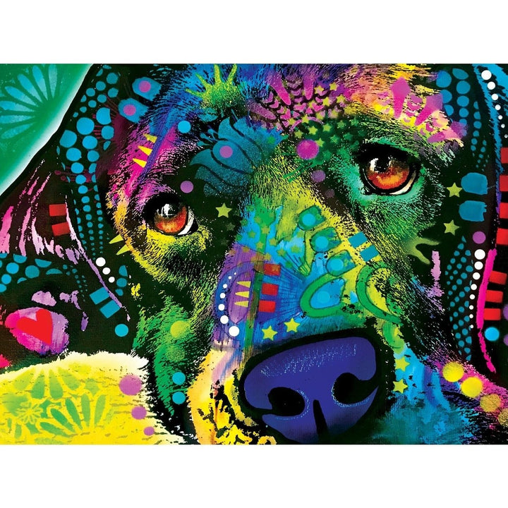 Dean Russo Wet Nose 300 Piece EZ Grip Jigsaw Puzzle Animal Art 18x24 Artisan Image 2