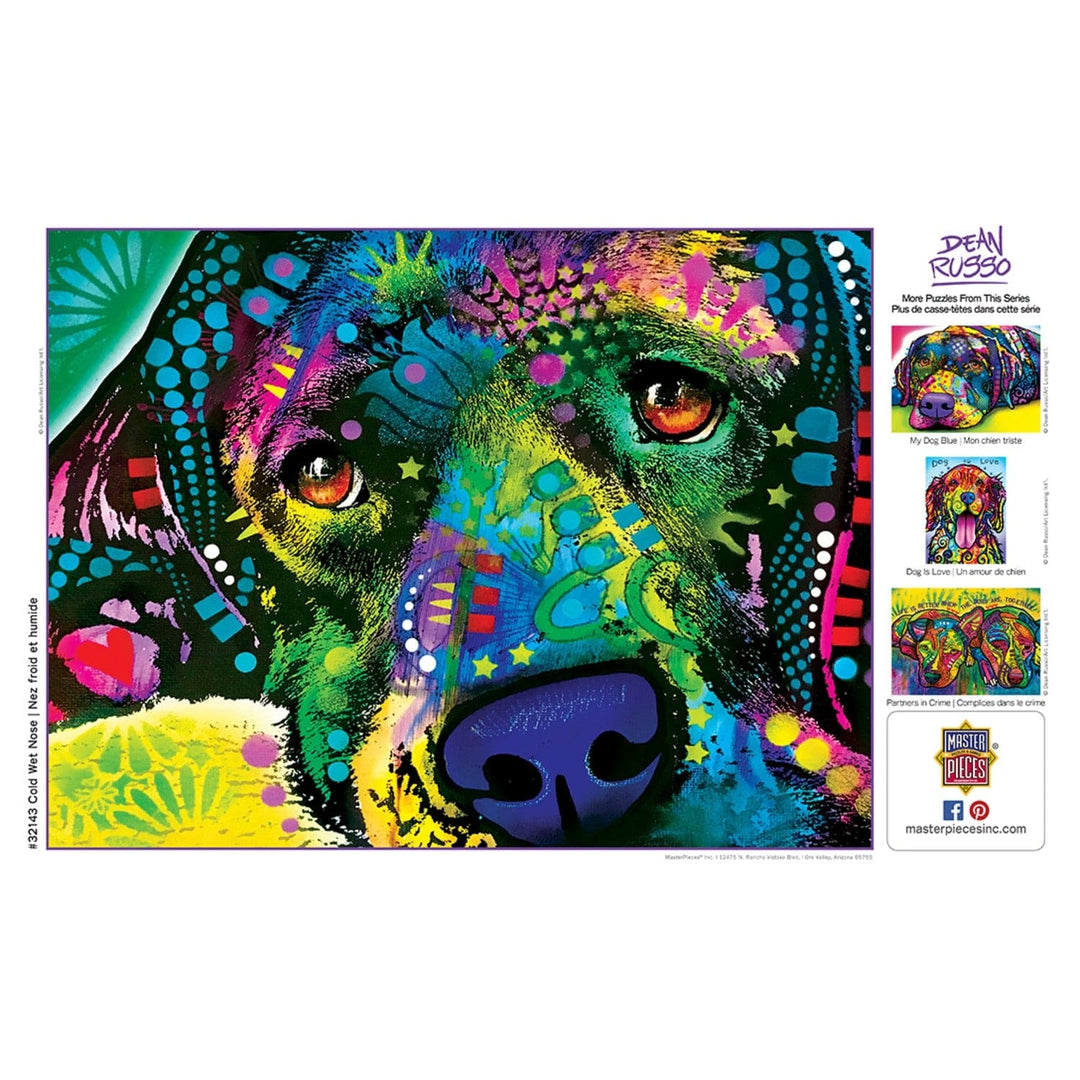 Dean Russo Wet Nose 300 Piece EZ Grip Jigsaw Puzzle Animal Art 18x24 Artisan Image 4