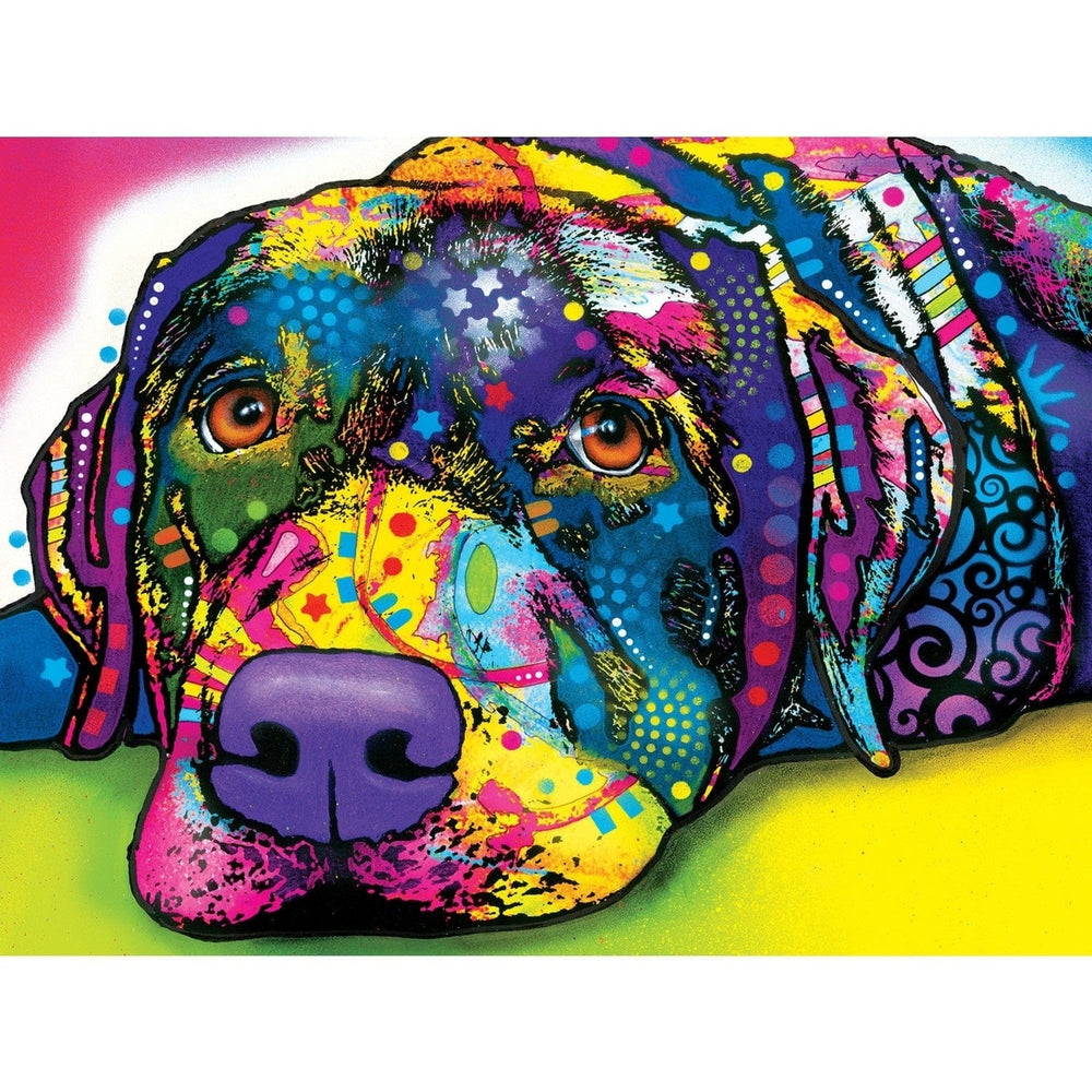 Dean Russo My Dog Blue 300 Piece EZ Grip Jigsaw Puzzle 18x24 Recycled Material Image 2