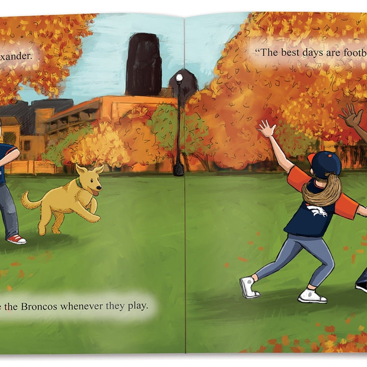 Denver Broncos Childrens Book Home Team Illustrated Story Football Kids 4 Players Image 2