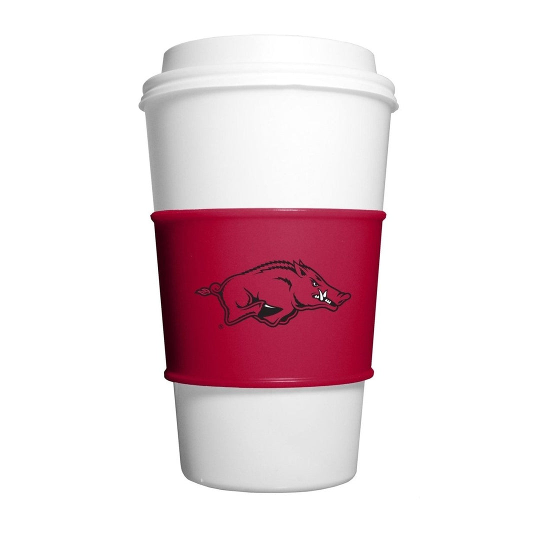 Arkansas Razorbacks Silicone Cup Sleeves NCAA Drink Accessories Dishwasher Safe Image 1