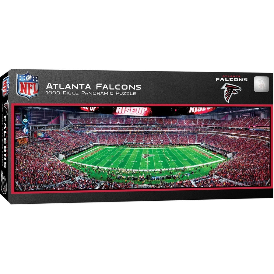 Atlanta Falcons 1000 Piece Jigsaw Puzzle Panoramic Center View 13x39 Inches Image 1