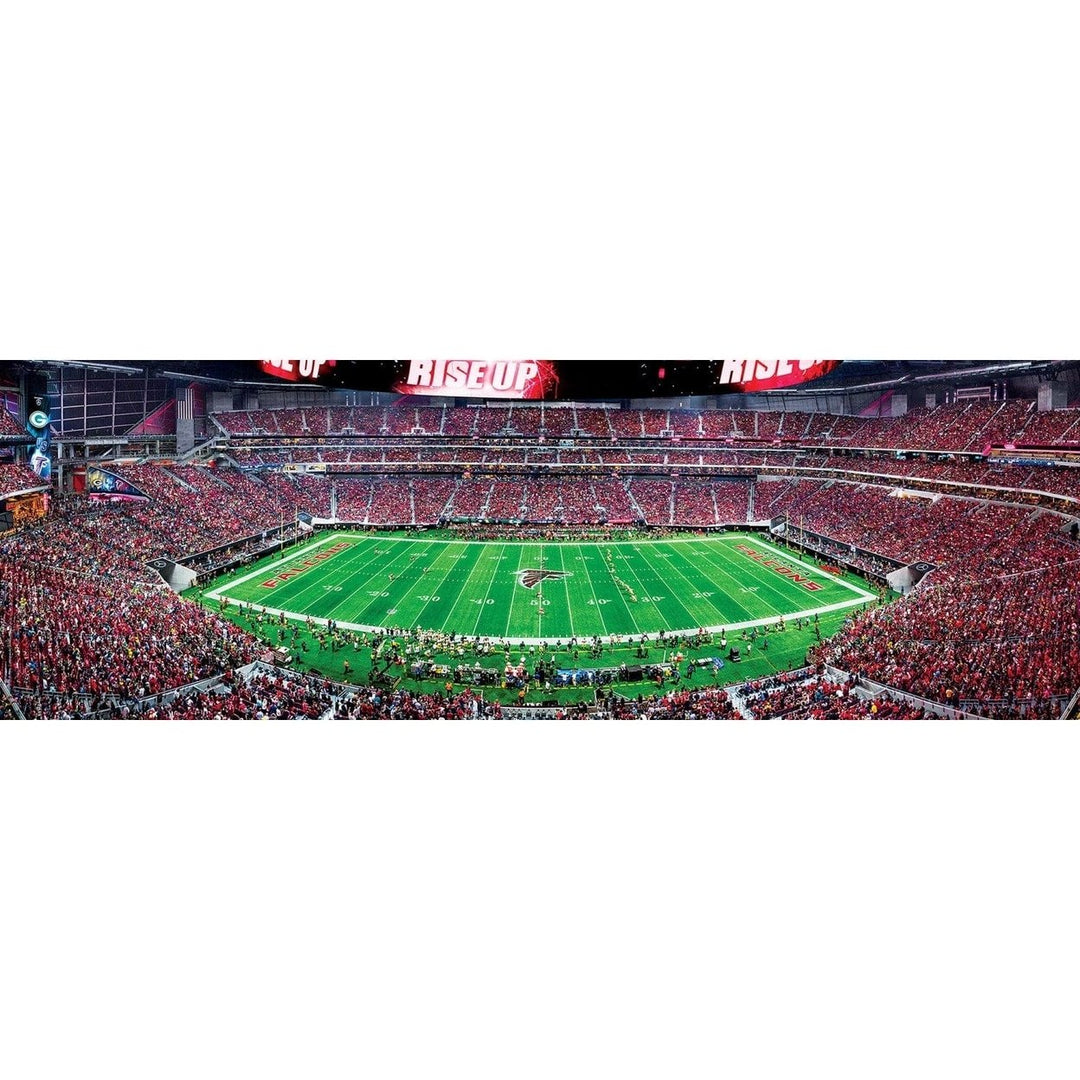 Atlanta Falcons 1000 Piece Jigsaw Puzzle Panoramic Center View 13x39 Inches Image 2