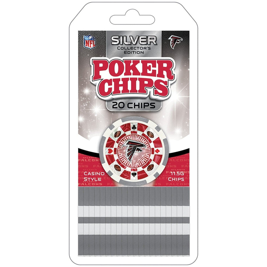 Atlanta Falcons 20 Piece Poker Chips Collectible Casino Style fine Image 1