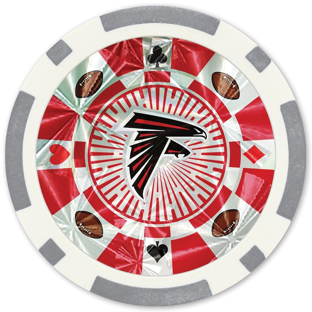 Atlanta Falcons 20 Piece Poker Chips Collectible Casino Style fine Image 2