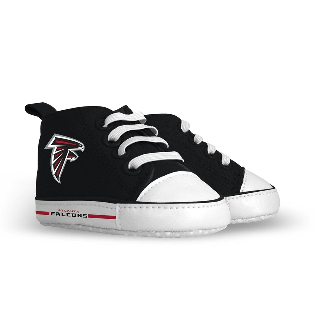 Atlanta Falcons Baby Shoes High Top Pre-Walkers Unisex Soft Fabric Grippers Image 1