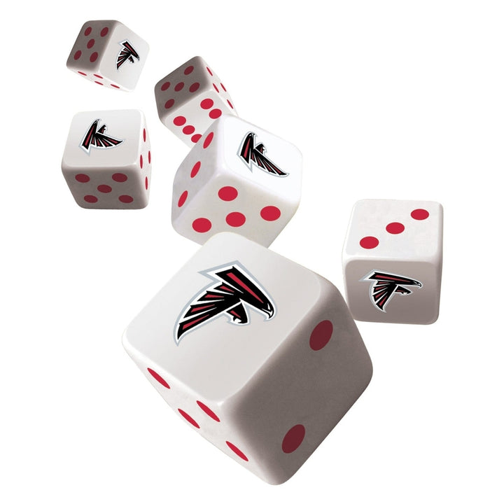 Atlanta Falcons Dice Set 6 Piece D6 Gaming Dice Officially Licensed 16mm Image 2