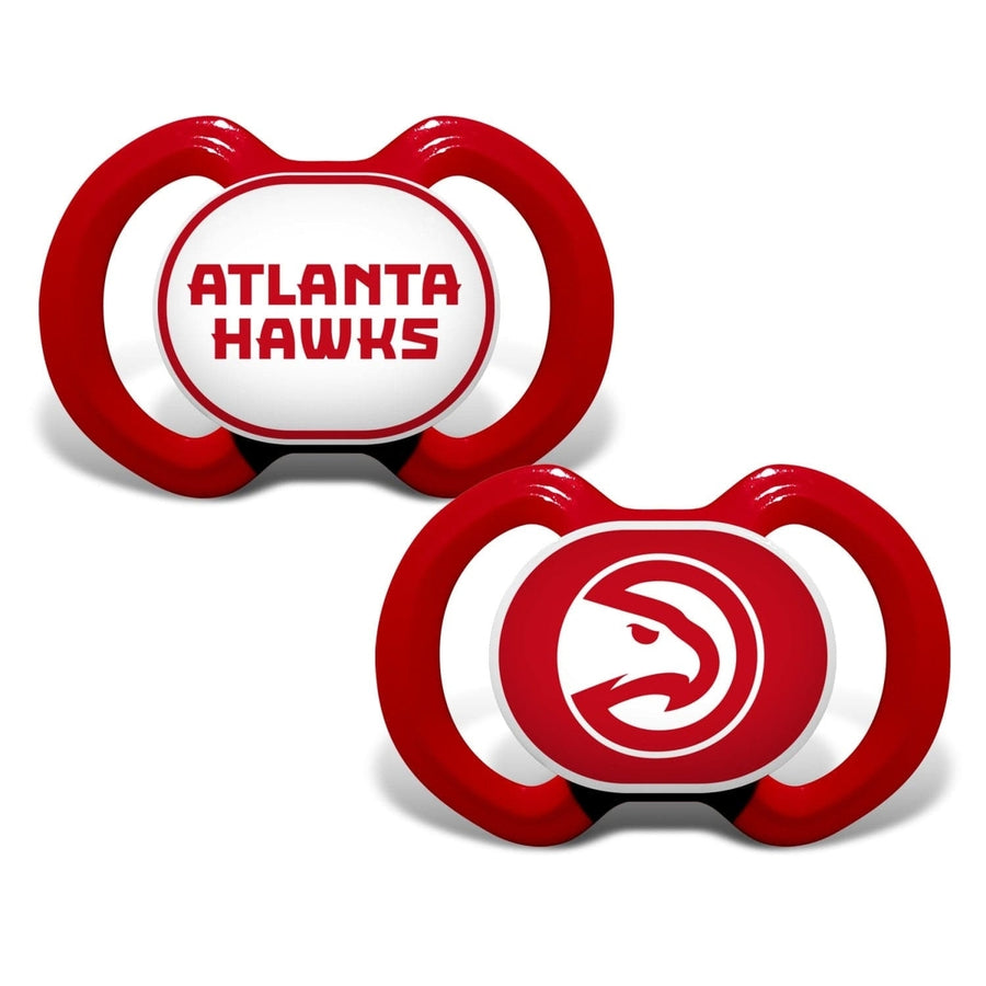 Atlanta Hawks Pacifier 2-Pack BPA-Free Orthodontic Silicone Infant Soother Image 1