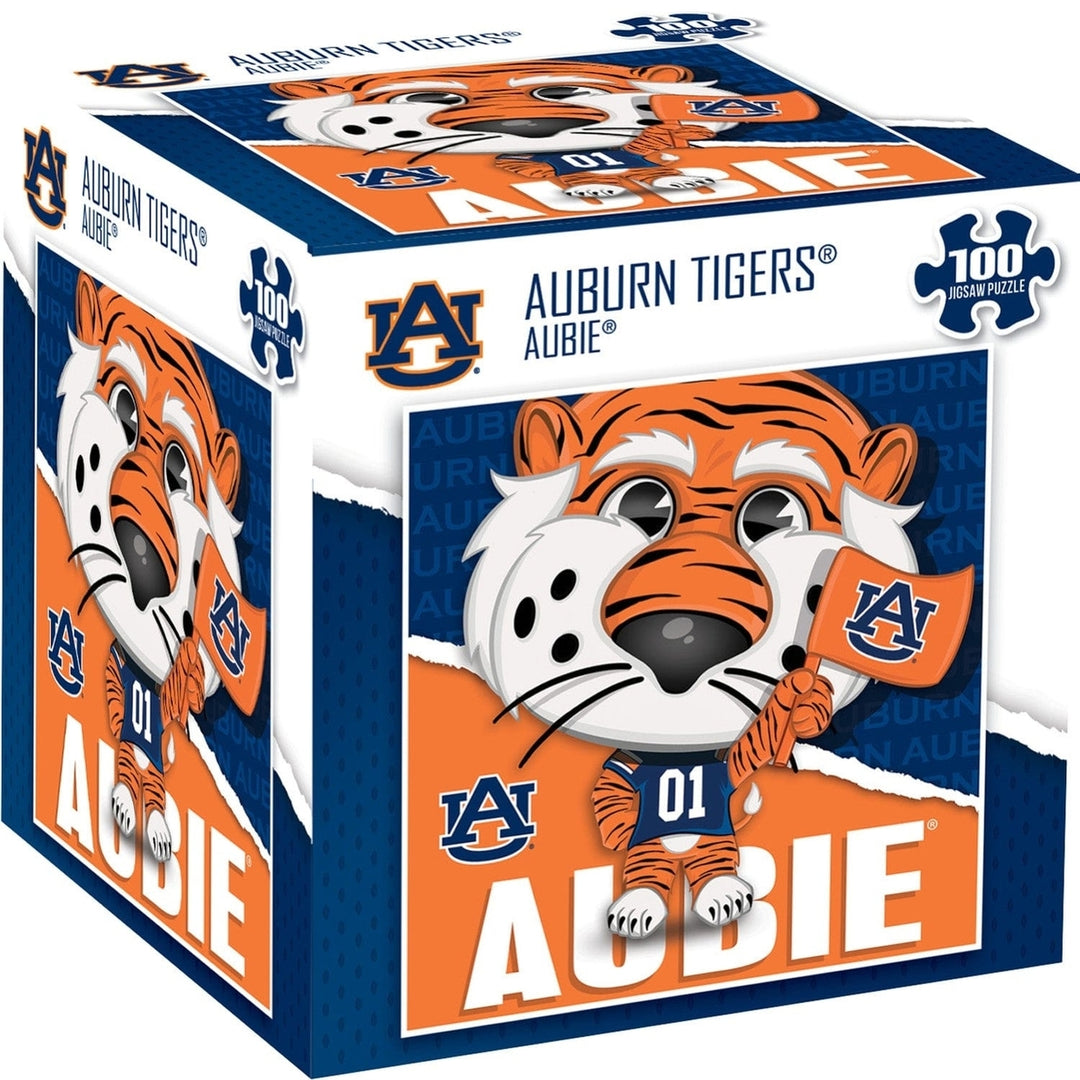 Aubie Auburn Tigers 100 Piece Jigsaw Puzzle 10x10 Official NCAA Merchandise Image 1