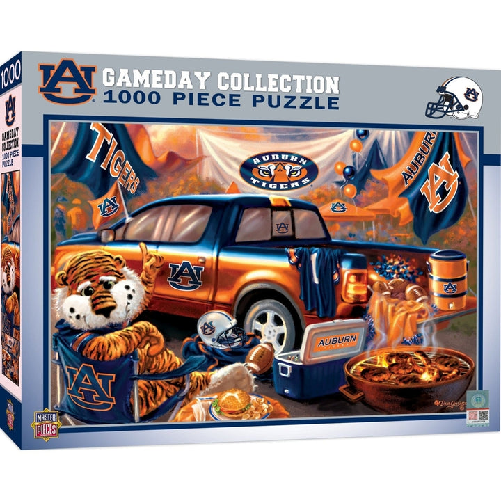 Auburn Tigers 1000 Piece Jigsaw Puzzle NCAA Game Day Recycled Material 19.25x26.75 Image 1