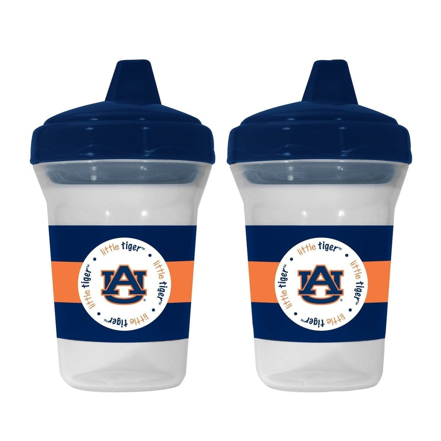 Auburn Tigers Sippy Cup 2-Pack BPA-Free 9oz Toddler Baby Cups NCAA Official Team Image 1