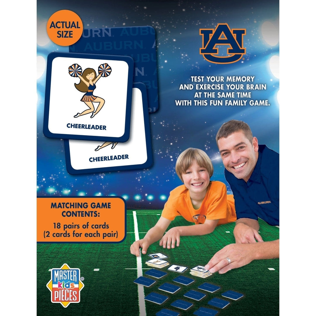 Auburn Tigers NCAA Matching Game Family Card Game 18 Pair Memory Match Image 3