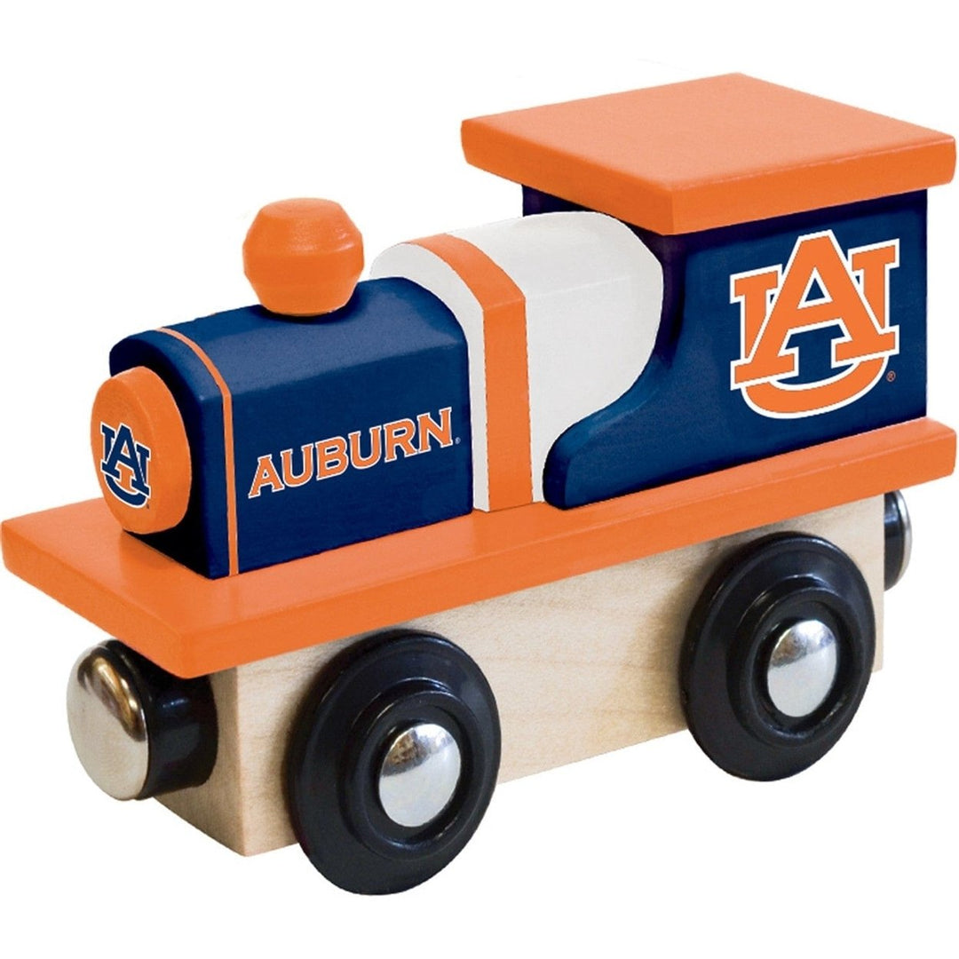 Auburn Tigers Wooden Toy Train Engine Officially Licensed NCAA Team Colors Image 1