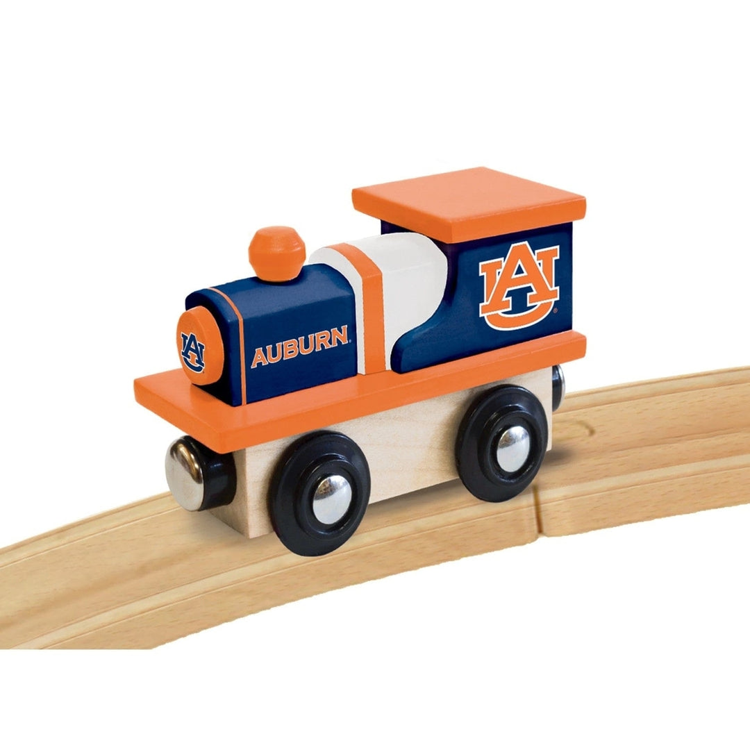 Auburn Tigers Wooden Toy Train Engine Officially Licensed NCAA Team Colors Image 4