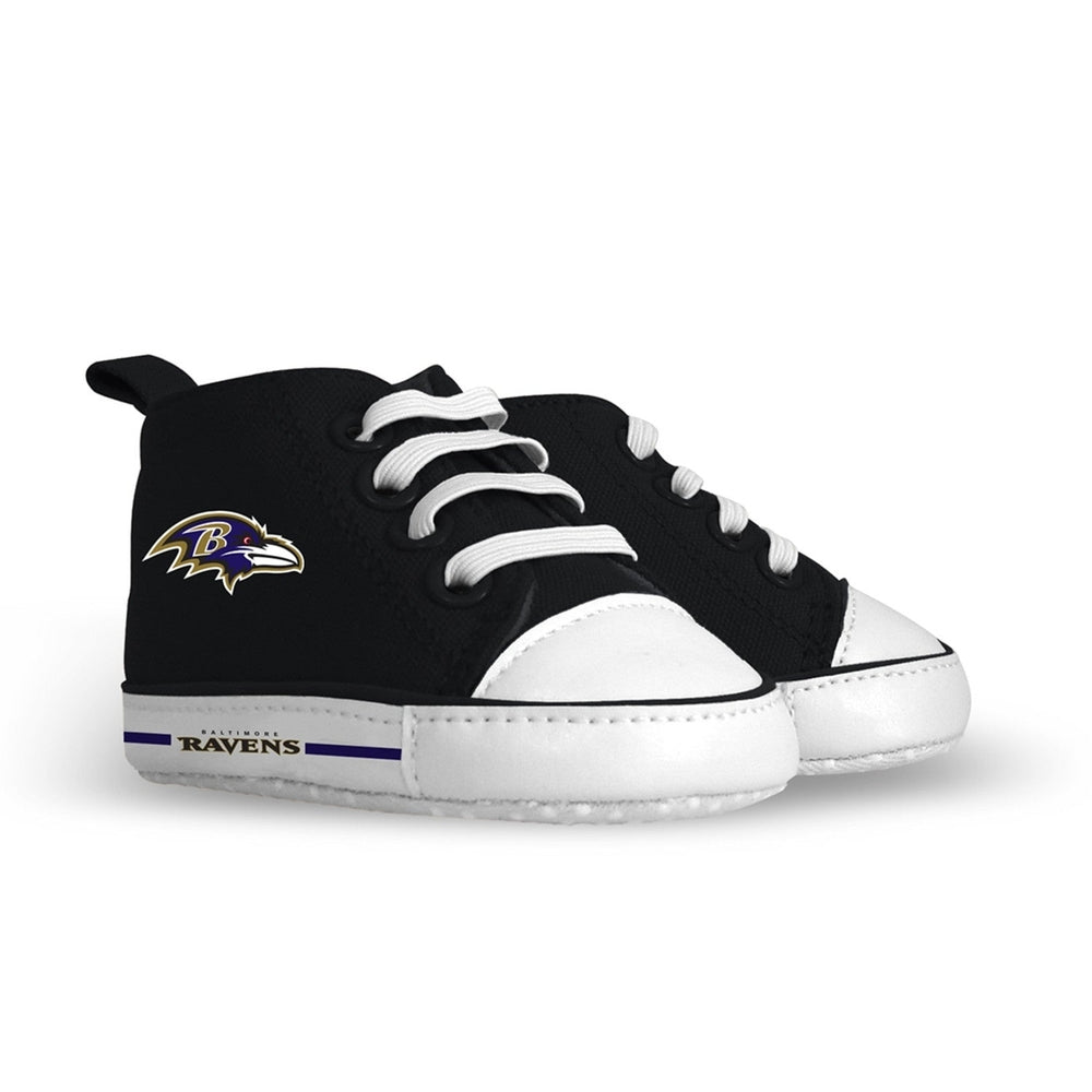 Baltimore Ravens Baby Gift Set Team Bib and Pre-Walker Slip-On Shoes Unisex Image 2