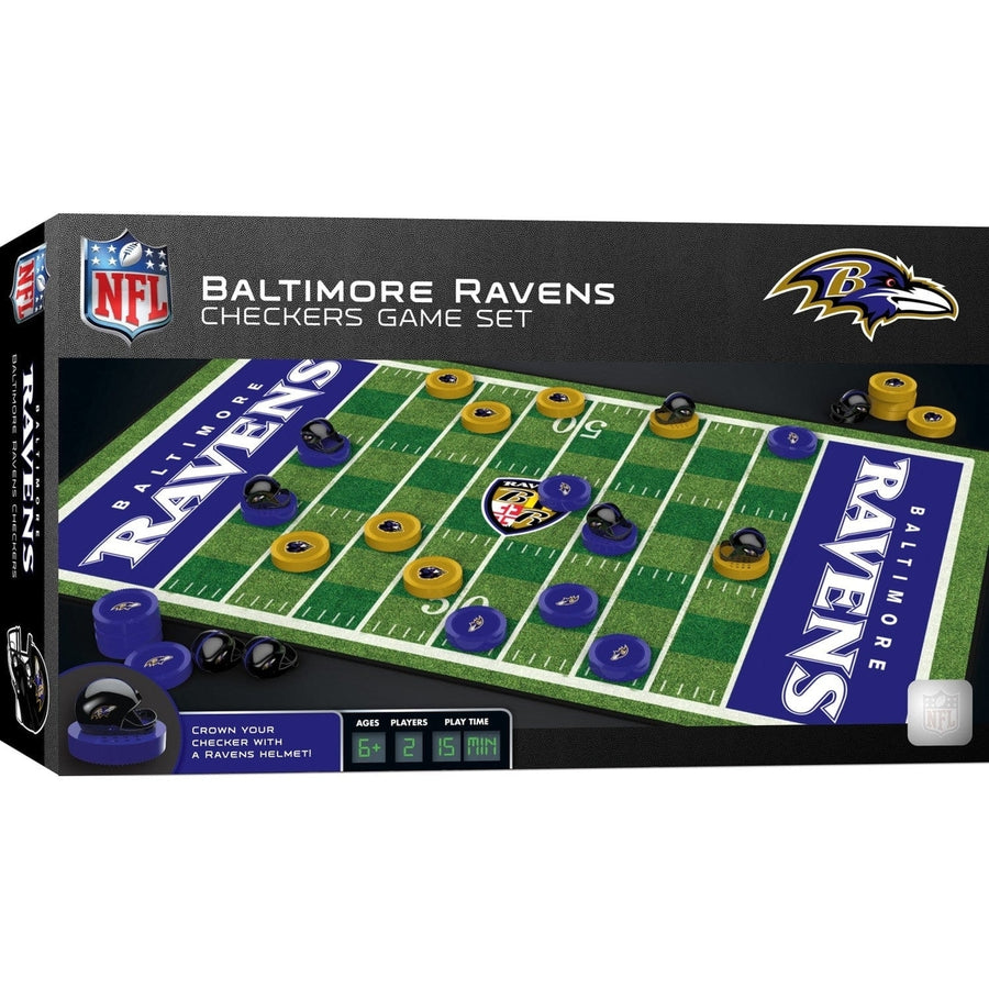 Baltimore Ravens Checkers Board Game Image 1