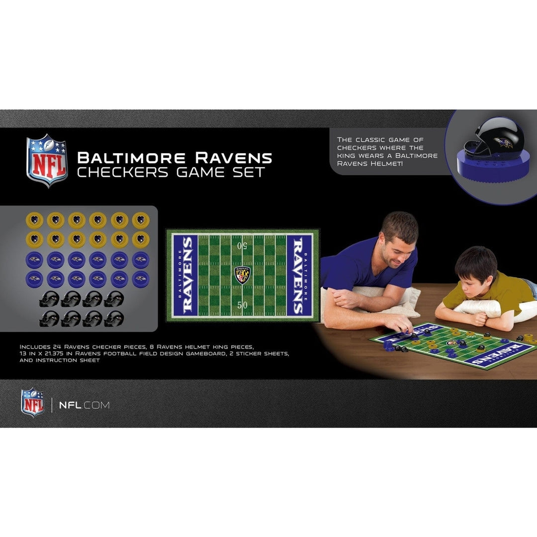 Baltimore Ravens Checkers Board Game Image 3