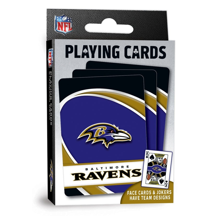 Baltimore Ravens Playing Cards 54 Card Deck NFL Team Logo Design Officially Licensed Image 1