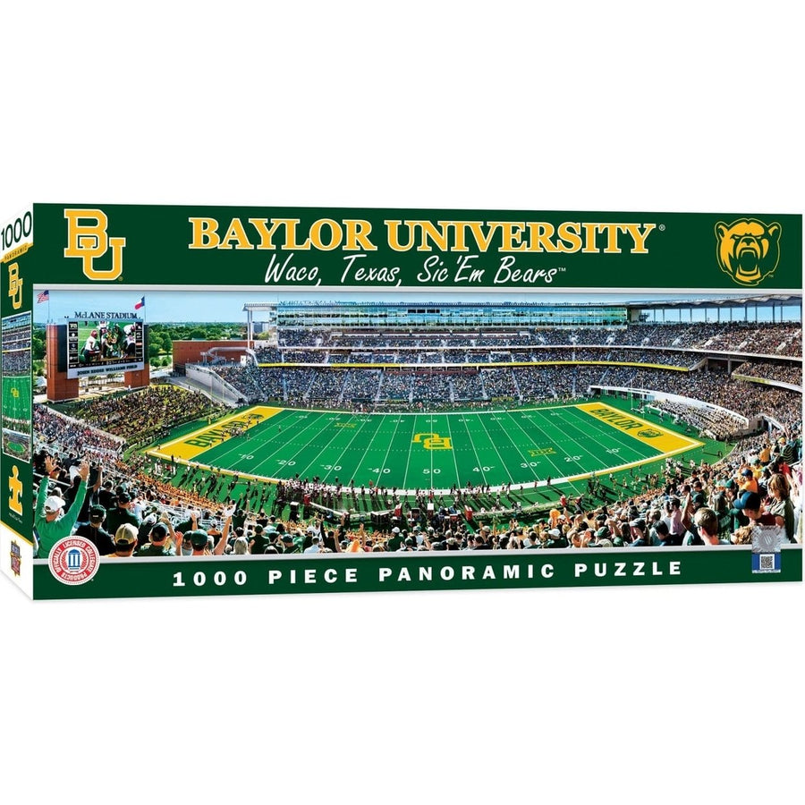 Baylor Bears 1000 Piece Panoramic Jigsaw Puzzle 13x39 Eco-Friendly Chipboard Image 1