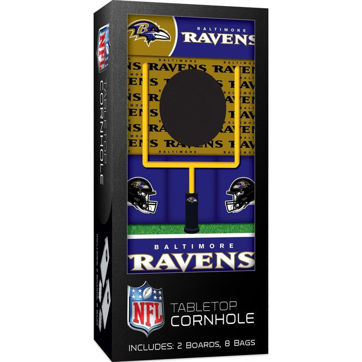 Baltimore Ravens - NFL Tabletop Cornhole Image 1