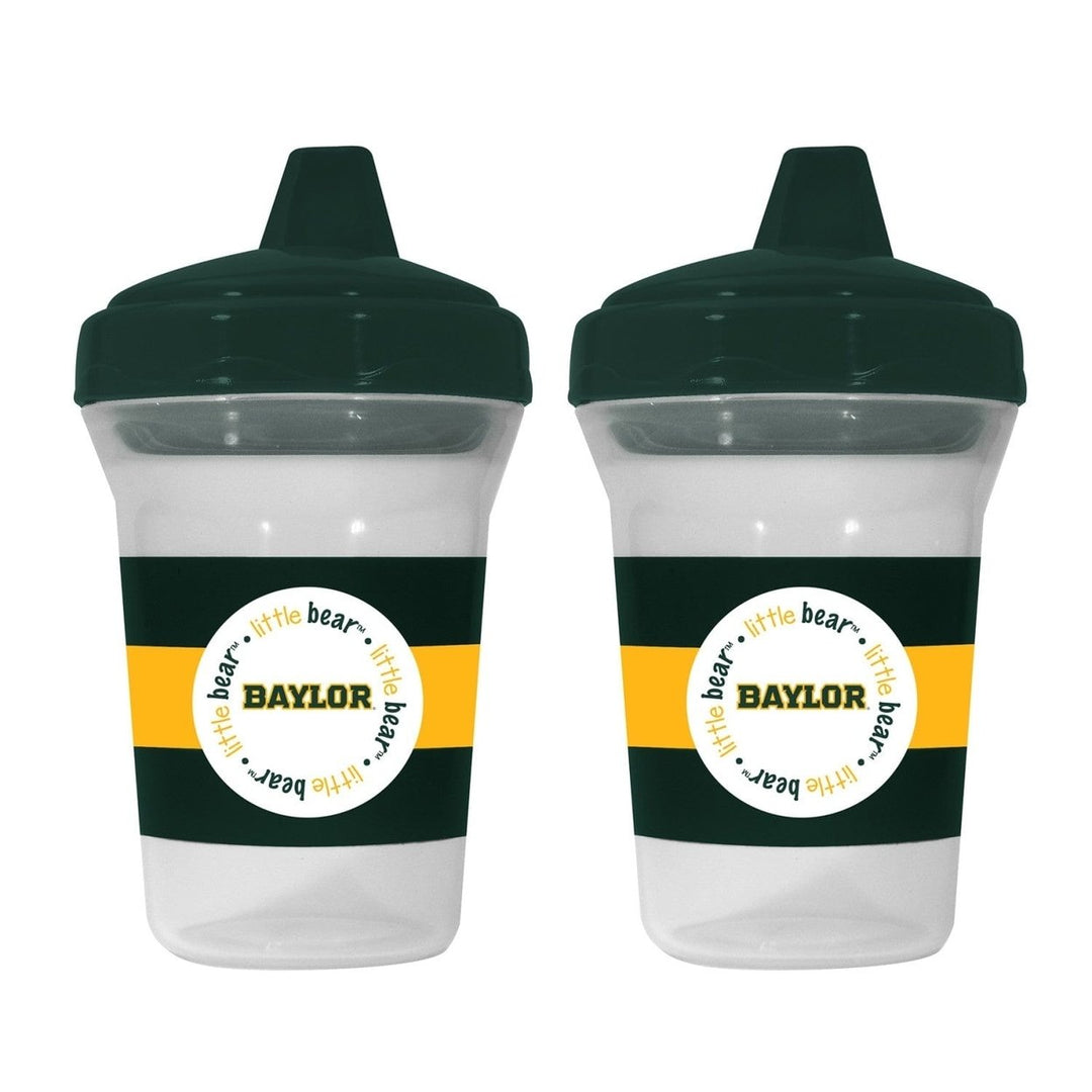 Baylor Bears Sippy Cup 2-Pack BPA-Free Toddler Drinkware 9 oz Shatterproof Image 1