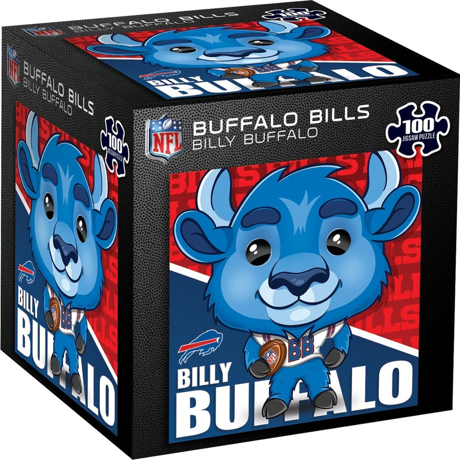 Billy Buffalo 100 Piece Jigsaw Puzzle Buffalo Bills NFL Mascot 10x10 Square Image 1