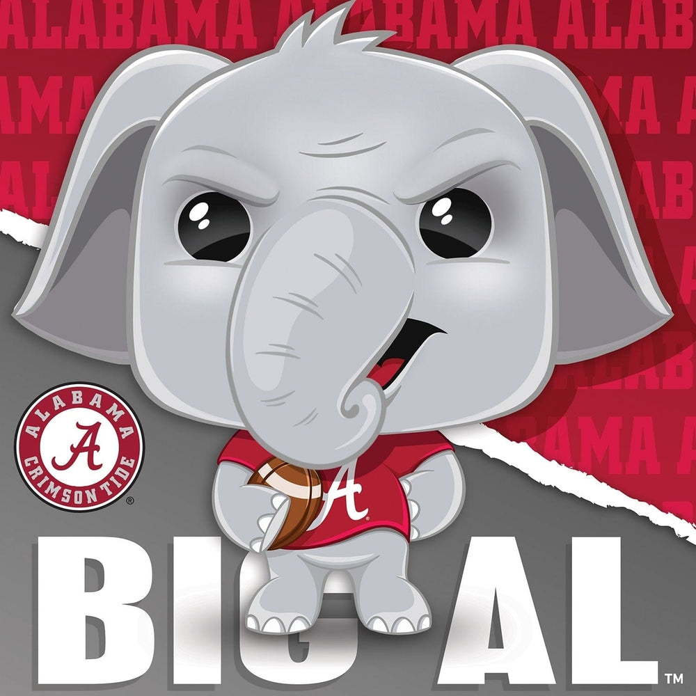 Big Al Alabama Crimson Tide 100 Piece Jigsaw Puzzle 10x10 NCAA Mascot Puzzle Image 2