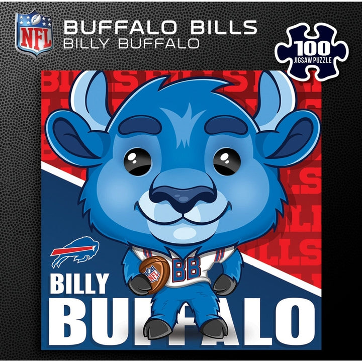 Billy Buffalo 100 Piece Jigsaw Puzzle Buffalo Bills NFL Mascot 10x10 Square Image 3