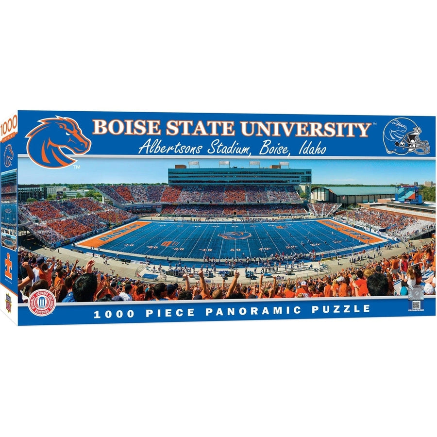 Boise State Broncos 1000 Piece Jigsaw Puzzle Panoramic NFL 13x39 Recycled Material Image 1