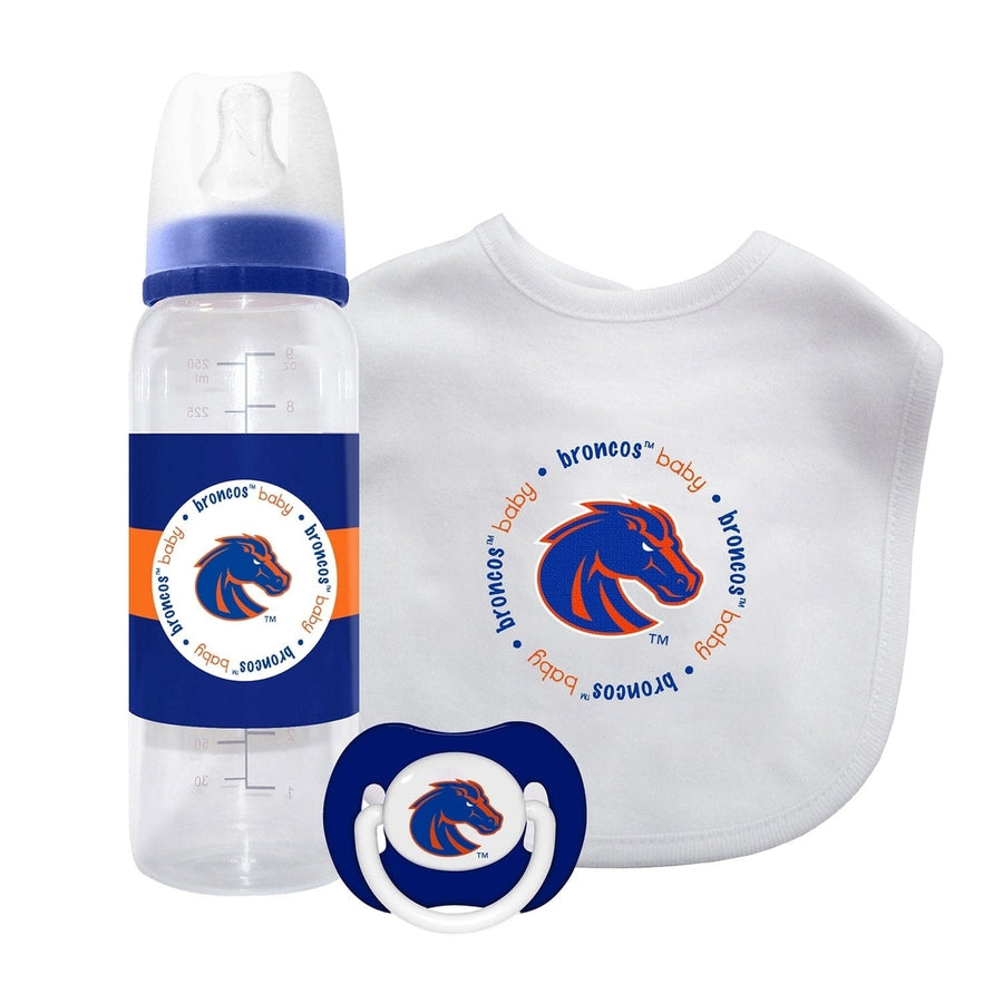 Boise State Broncos 3-Piece Baby Gift Set BPA-Free Unisex BabyFanatic Image 1