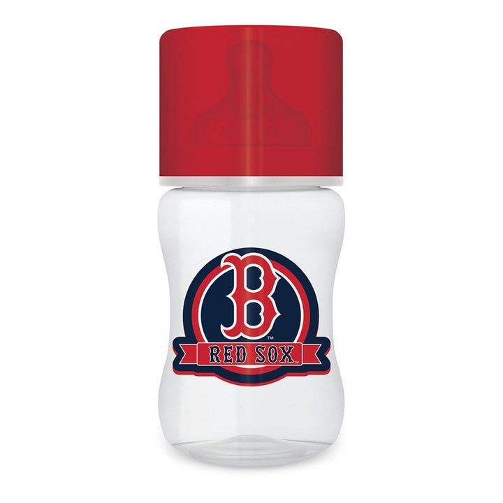 Boston Red Sox Baby Bottle 9oz BPA Free Infant Bottle with Silicone Nipple Image 1