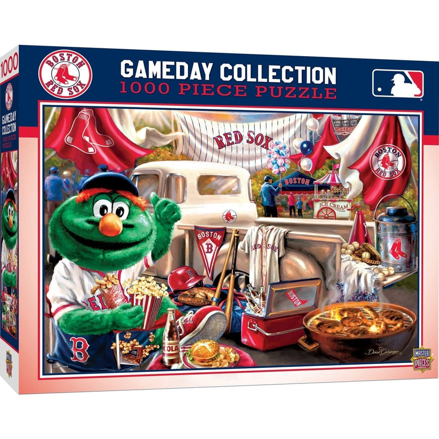 Boston Red Sox 1000 Piece Gameday Jigsaw Puzzle 19.25 x 26.75 Recycled Material Image 1