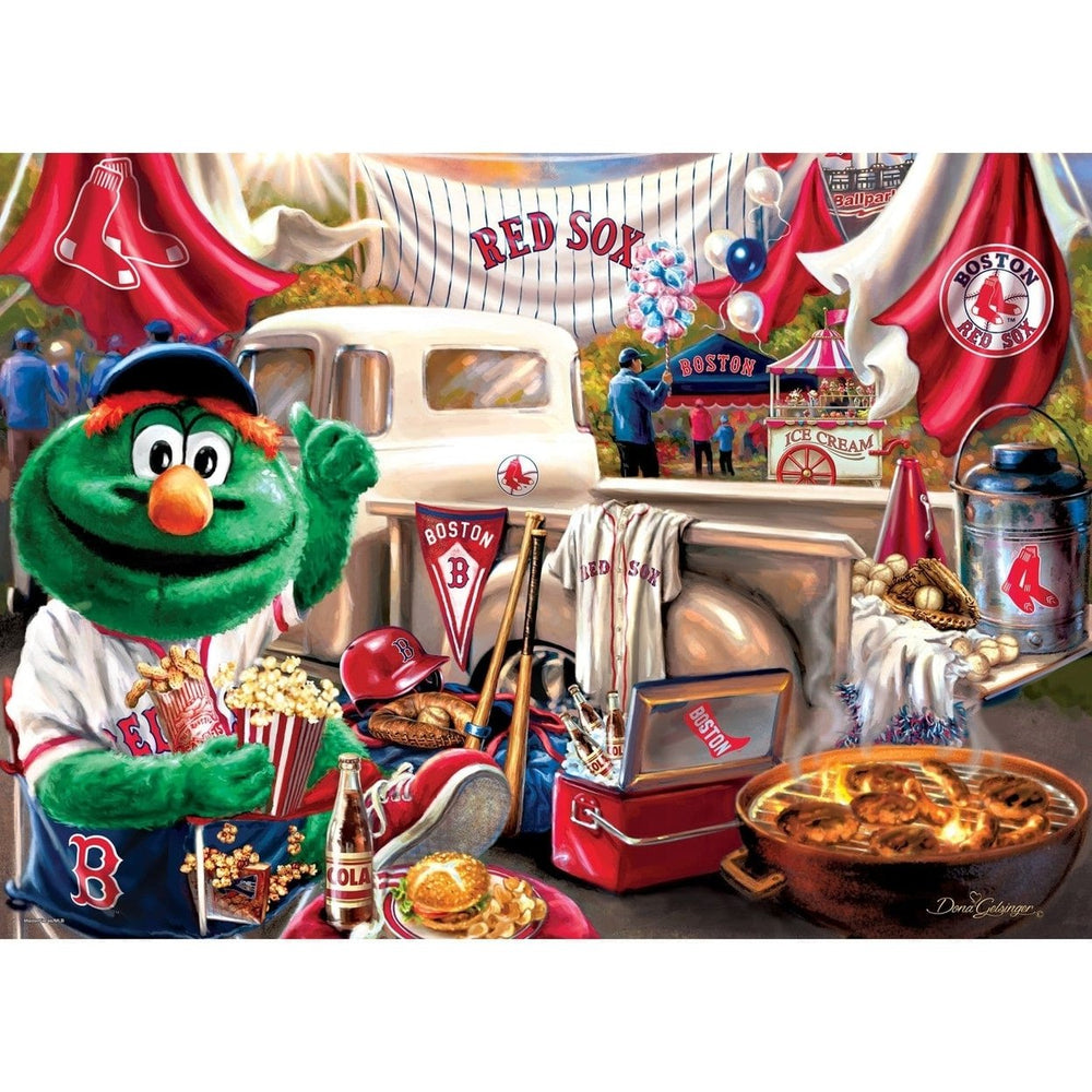 Boston Red Sox 1000 Piece Gameday Jigsaw Puzzle 19.25 x 26.75 Recycled Material Image 2