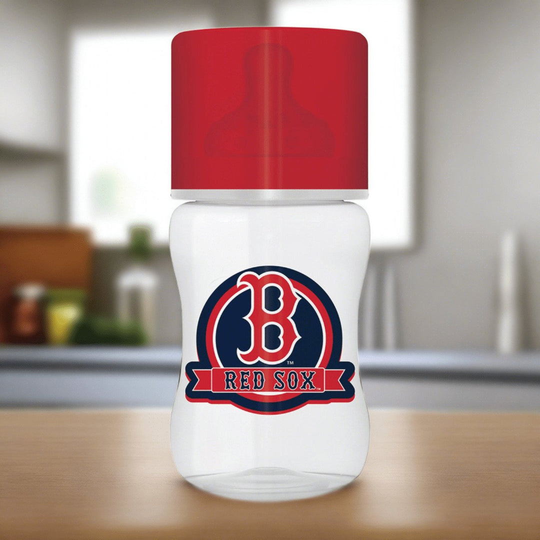 Boston Red Sox Baby Bottle 9oz BPA Free Infant Bottle with Silicone Nipple Image 3