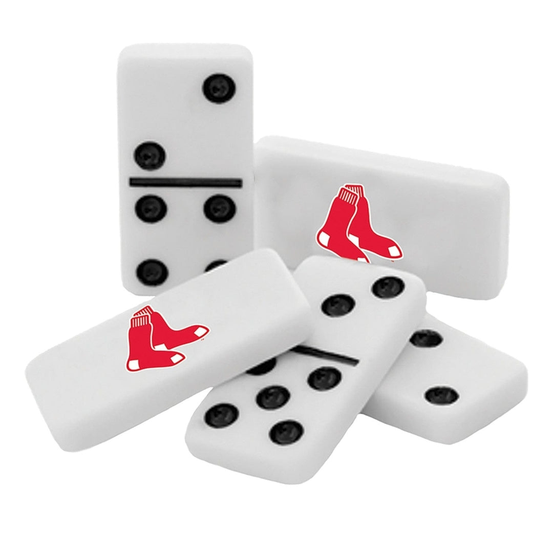 Boston Red Sox Dominoes Set Double-Sixes Officially Licensed Collectible Tin Image 2