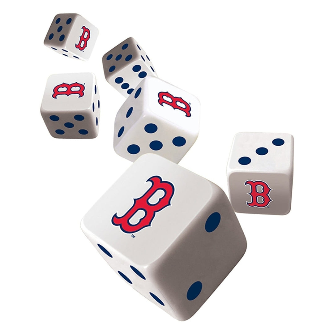 Boston Red Sox Dice Set 6-Piece D6 Gaming Dice MasterPieces Team Colors 16mm Image 2