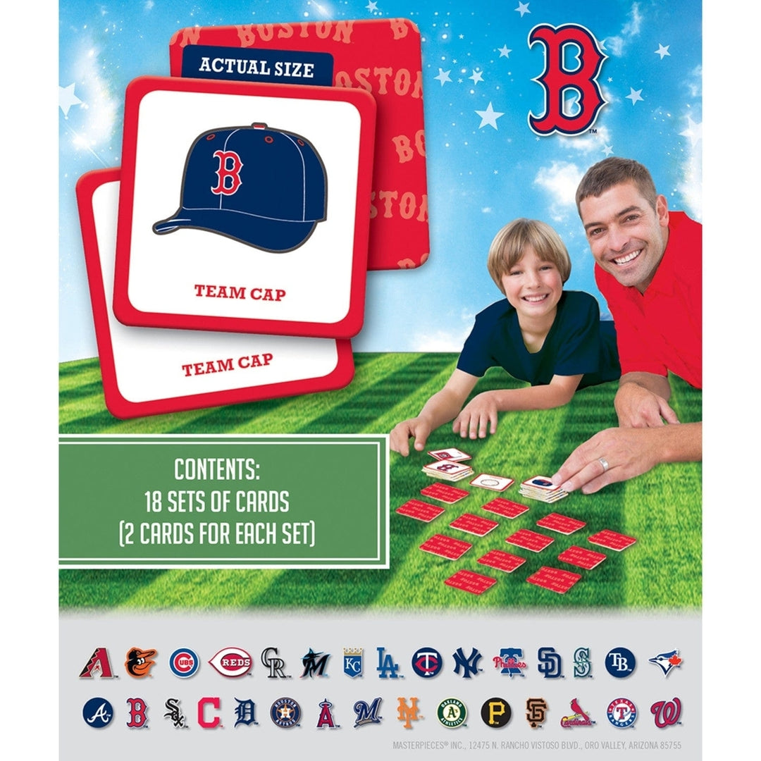 Boston Red Sox Matching Game MLB Family Fun Memory Game 18 Pairs Sports Cards Image 3