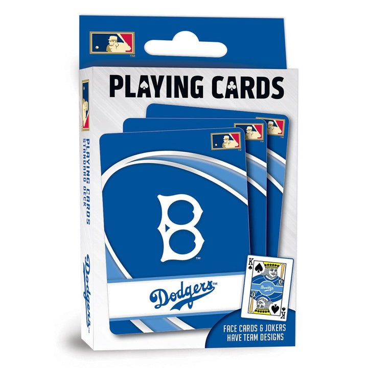 Brooklyn Dodgers Playing Cards 54 Card Deck MLB Team Logo Custom Design Image 1