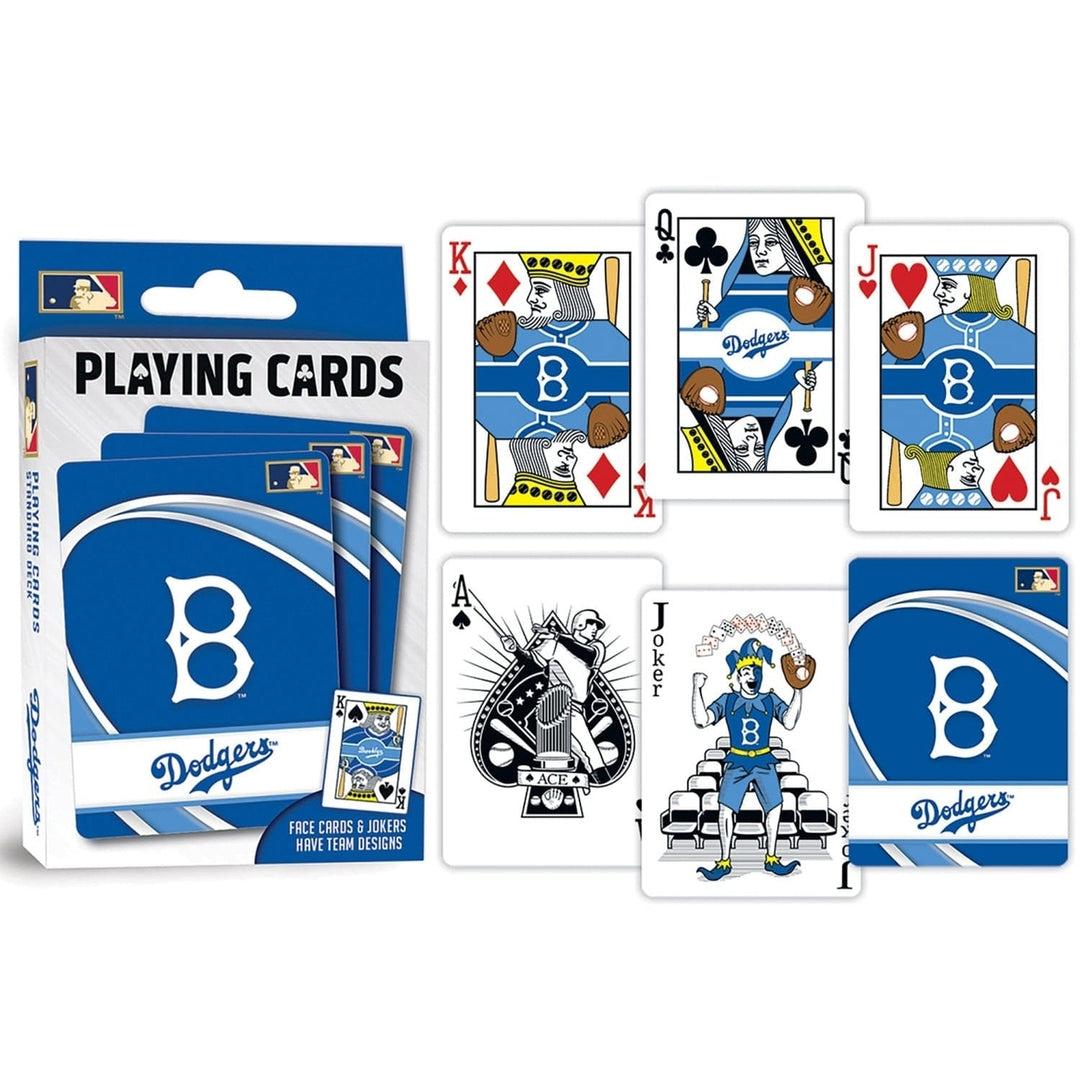 Brooklyn Dodgers Playing Cards 54 Card Deck MLB Team Logo Custom Design Image 3