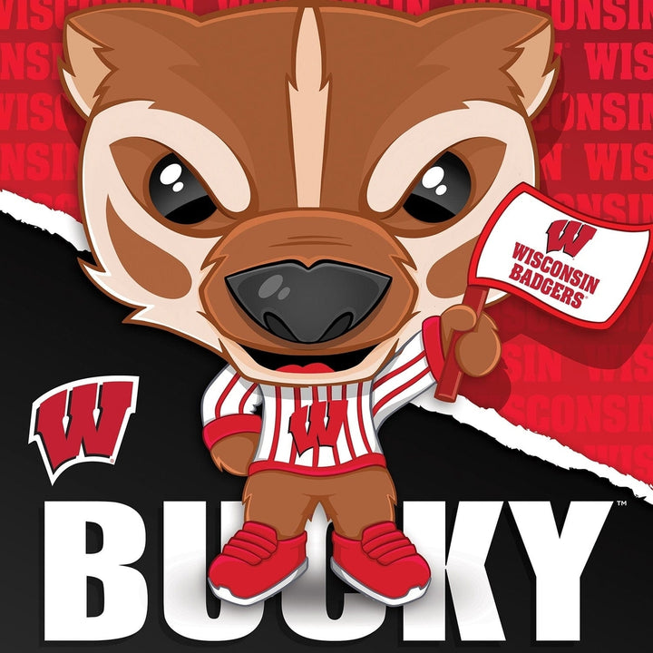 Bucky Wisconsin Badgers Mascot 100 Piece Jigsaw Puzzle 10x10 NCAA Collectible Image 2