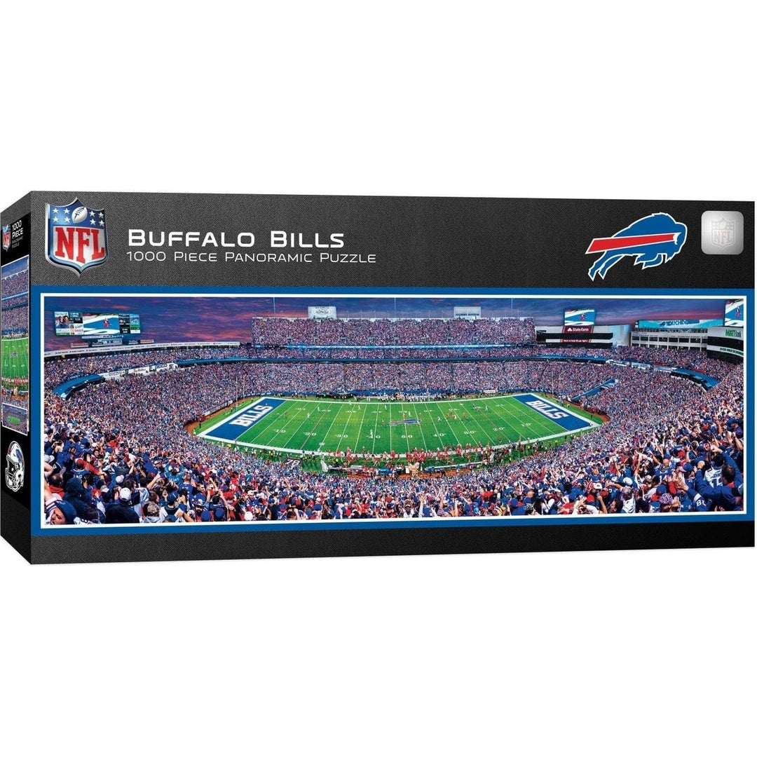 Buffalo Bills 1000 Piece Jigsaw Puzzle 13x39 Panoramic Stadium View Image 1