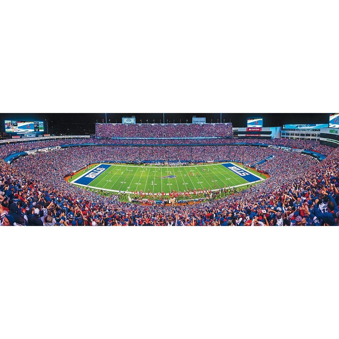 Buffalo Bills 1000 Piece Jigsaw Puzzle 13x39 Panoramic Stadium View Image 2