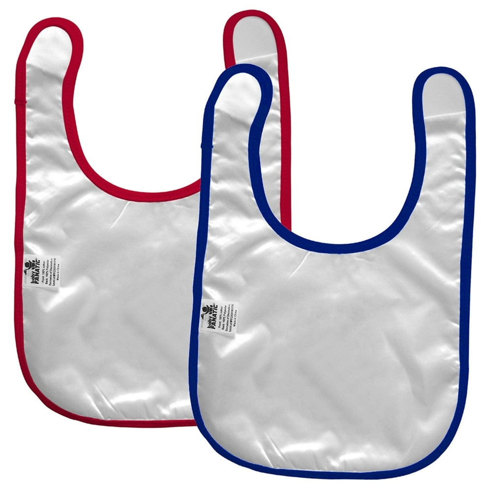 Buffalo Bills Baby Bibs 2-Pack Cotton Polyester Blue Red Team Logo Infant Image 2