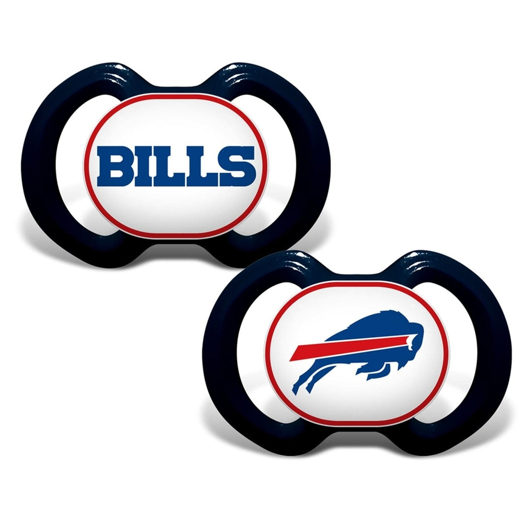 Buffalo Bills NFL Pacifier 2-Pack BPA-Free Silicone Orthodontic Infant Soothers Image 1